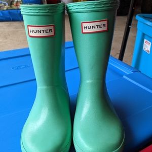 Seafoam Sparkle Toddler Hunter Boots G11